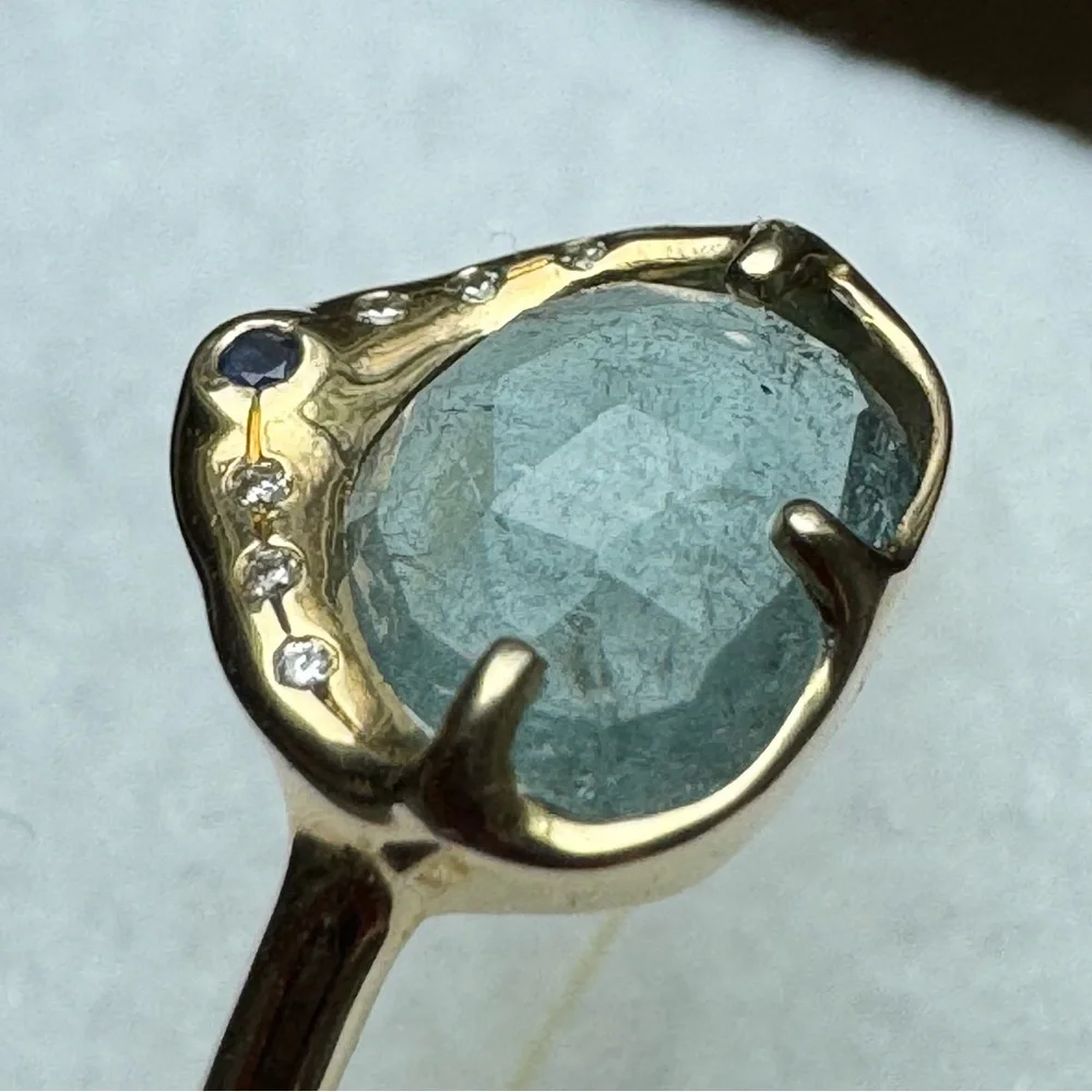 Sirciam 14k yellow gold Sky Shower Tourmaline Ring 8 $1453 - Picture 10 of 15